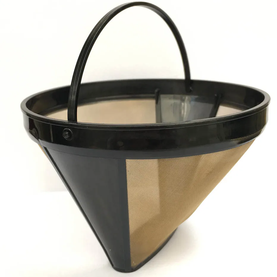 

Coffee Machine Golden Filter Gouache Separation FDA Tea Brewer Filter Golden SUS304 Stainless Steel Mesh