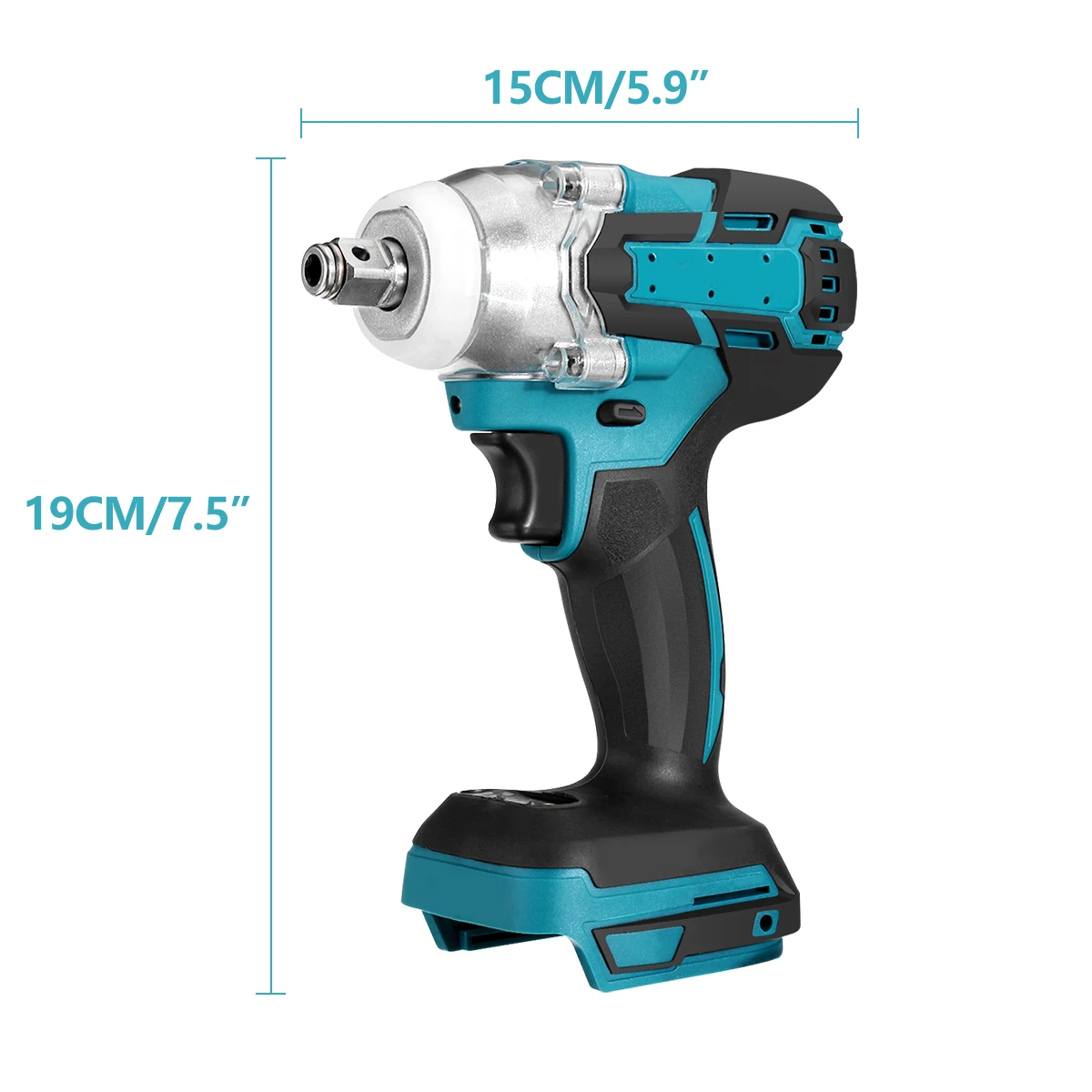 

Update 4 speed Electric Impact Wrench Rechargeable 1/2 inch Brushless Cordless Wrench Power Tools for Makita 18V Battery 520N.M