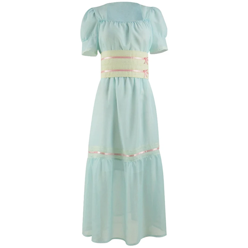 

Косски Сандра Блум Косплей Костюм голубое платье женский костюм