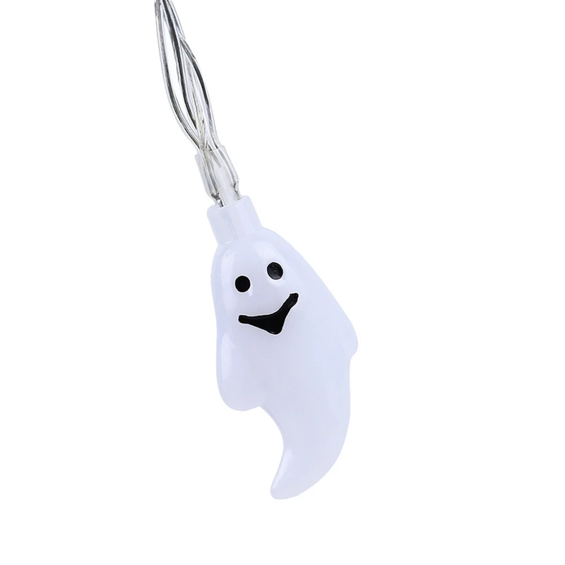 

LED Halloween White Ghost Light String Ghost Halloween Decoration Light String 2 Horror Atmosphere Lights