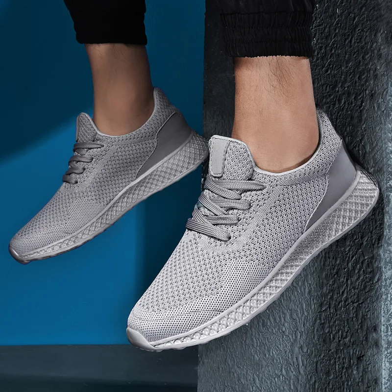 

Ultra Running Shoes for Men Breathable Mesh Sneakers Man Black White Sports Male Athletic Big Size 48 Walking Jogging Trainers