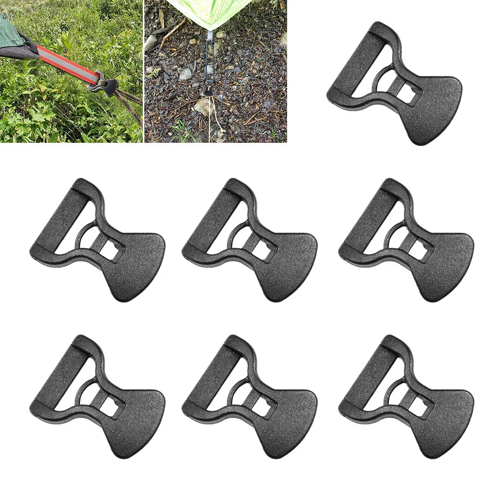 

10Pcs Durable Outdoor Tent Canopy Plastic Fixing Clip Rainproof Tarp Windproof Rope Buckle Quick Anti-slip Adjustment Buckle