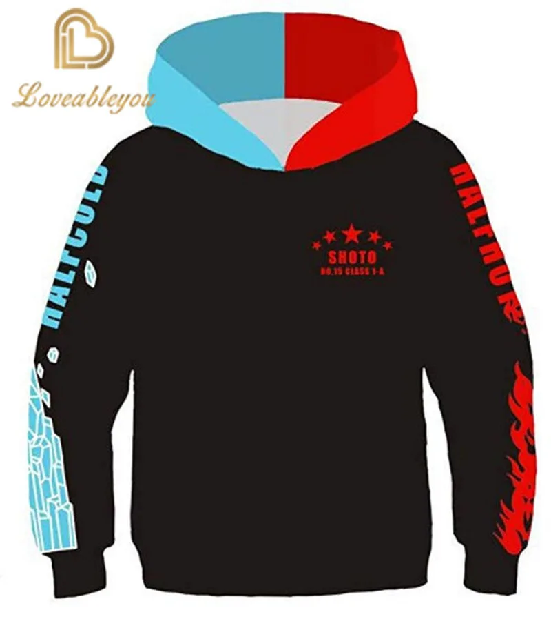 

My Hero Academia Cosplay Clothes 3D Hoodies Anime Popular Cool Cartoon Men Hoodie Japanese Hot Sale Boys Tops