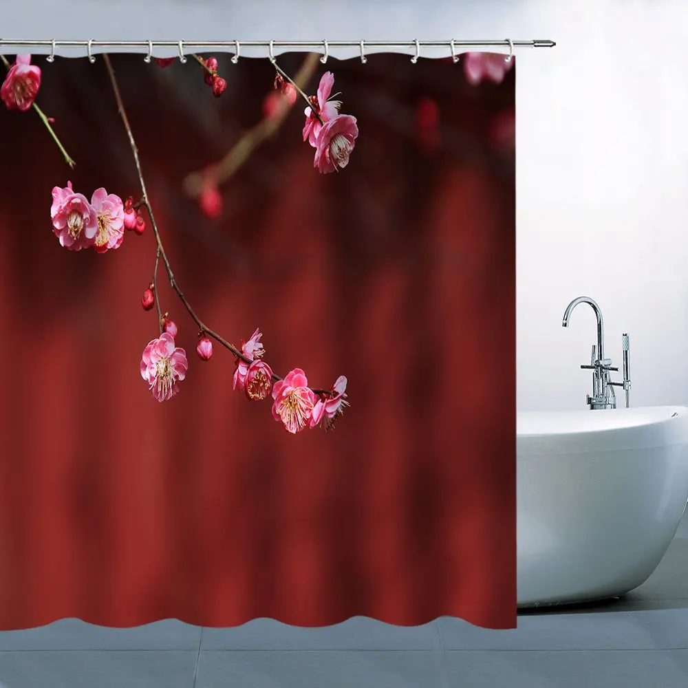 

Декоративная занавеска для душа в виде цветка, водонепроницаемый шторка для ванной комнаты, s дверная занавеска для туалета