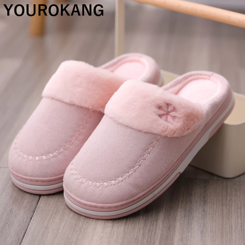 Зимняя обувь унисекс для влюбленных теплые мужские домашние тапочки спальни