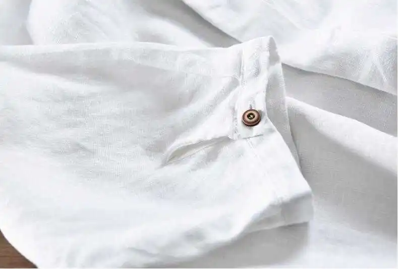 

Hot Man Effen Katoen tops Zomer Nieuwe Mannen Mode Ademend half mouw Heren Kwaliteit Casual Slim Linnen Shirts Maat m-3XL