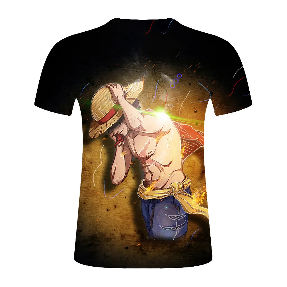 

Spring and summer men's short sleeve T-shirt cotton round neck slim fashion student print half sleeve pure men's T-shirt 3D