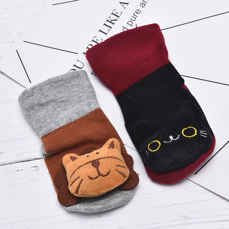 

2021 New Cartoon Baby Socks Anti-Slip Newborn Rattle Socks Cute Autumn Floor Cotton Socks Warm Boots For Boys Girls Infants
