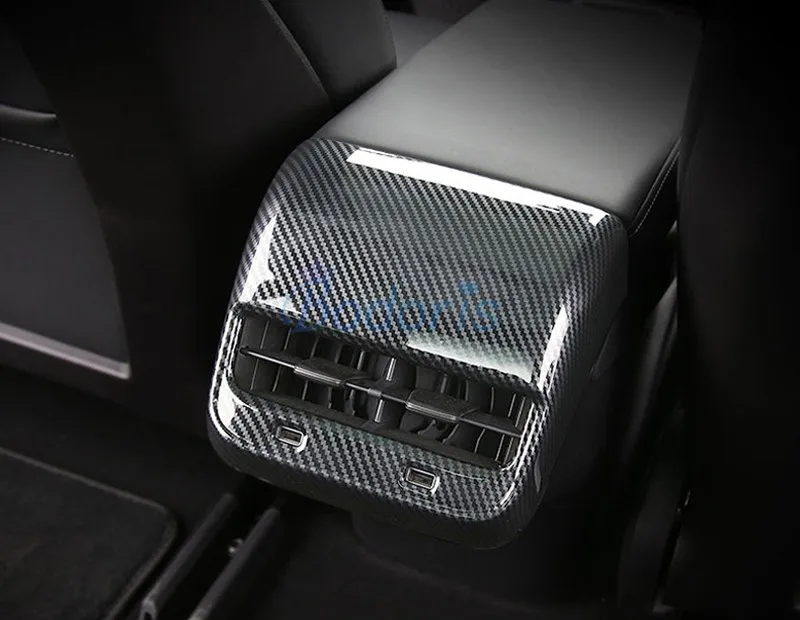 Цветная панель из углеродного волокна для Tesla Model 3 2017 2018 2019 на заднее сиденье