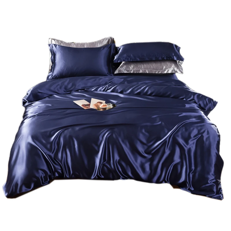 Luxury  Bedding Sets Duvet Cover Flat Fitted Sheet Twin Full Queen King Size 3PCS/4pcs/6pcs  Black 100%golden