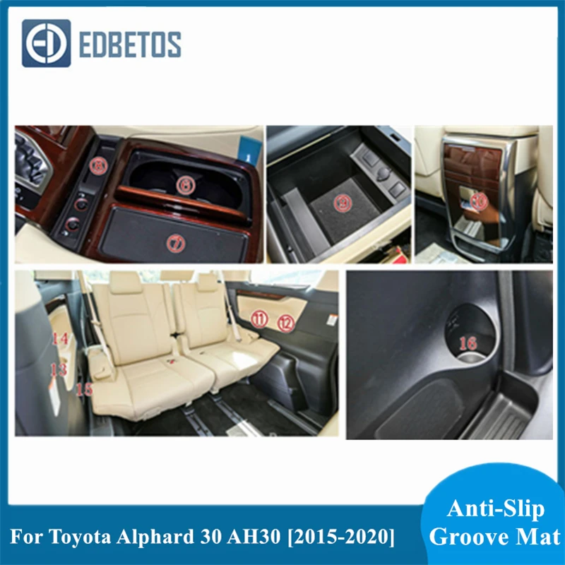 Автомобильный коврик гаджет для Toyota Alphard 30 AH30 2015 2016 2017 2018 2019 2020 аксессуары гелевые