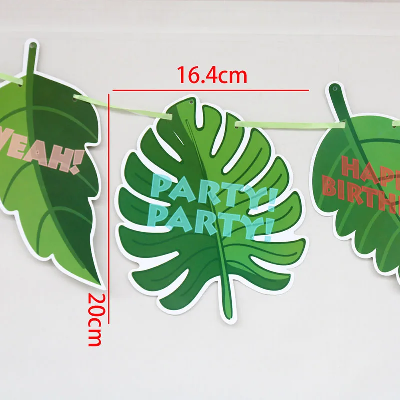 1 шт. тропический лес Зебра леопардовая гирлянда джунгли животные баннер