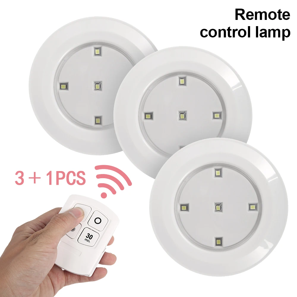 

Cabinet Light Wireless Remote Light Wardrobe Bathroom lighting Bedroom Decoration Night Lamp Living Room Kitchen Emergency Light