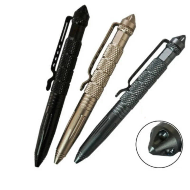 

Tactical Pens EDC Aluminum Glass Breaker Self Defense Tactical Survival Pen Multi-function Camping Tool For Writing Military