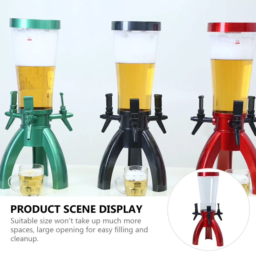 

1pc Three Spigots Party Drink Dispenser Beer Dispenser Beverages Holder