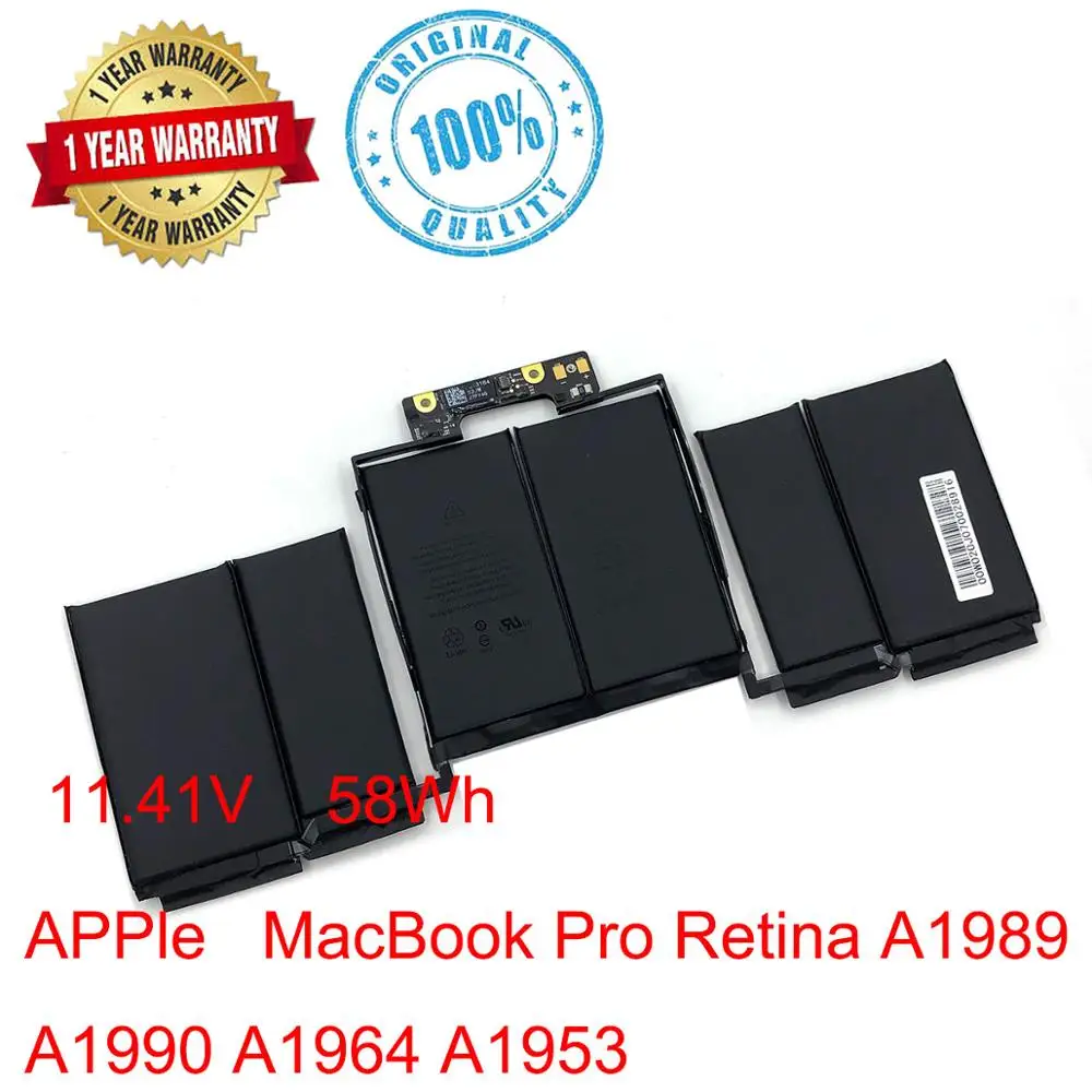 Оригинальный 11 41 V 5086mAh A1964 Аккумулятор для ноутбука Apple MacBook Pro Retina 13 '&#x27A1990 A1989 2017