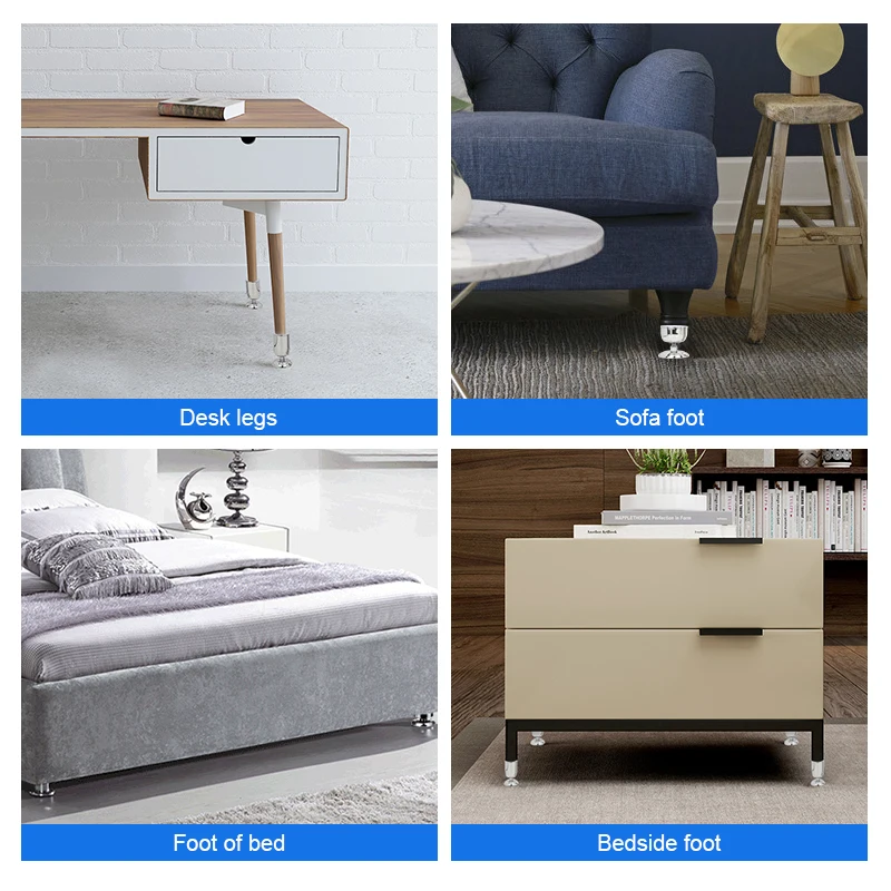 

DANPHONE Legs For Furniture Sofa TV Cabinet Coffee Table Wooden Chair Dresser Bed Stainless Steel Feet Use