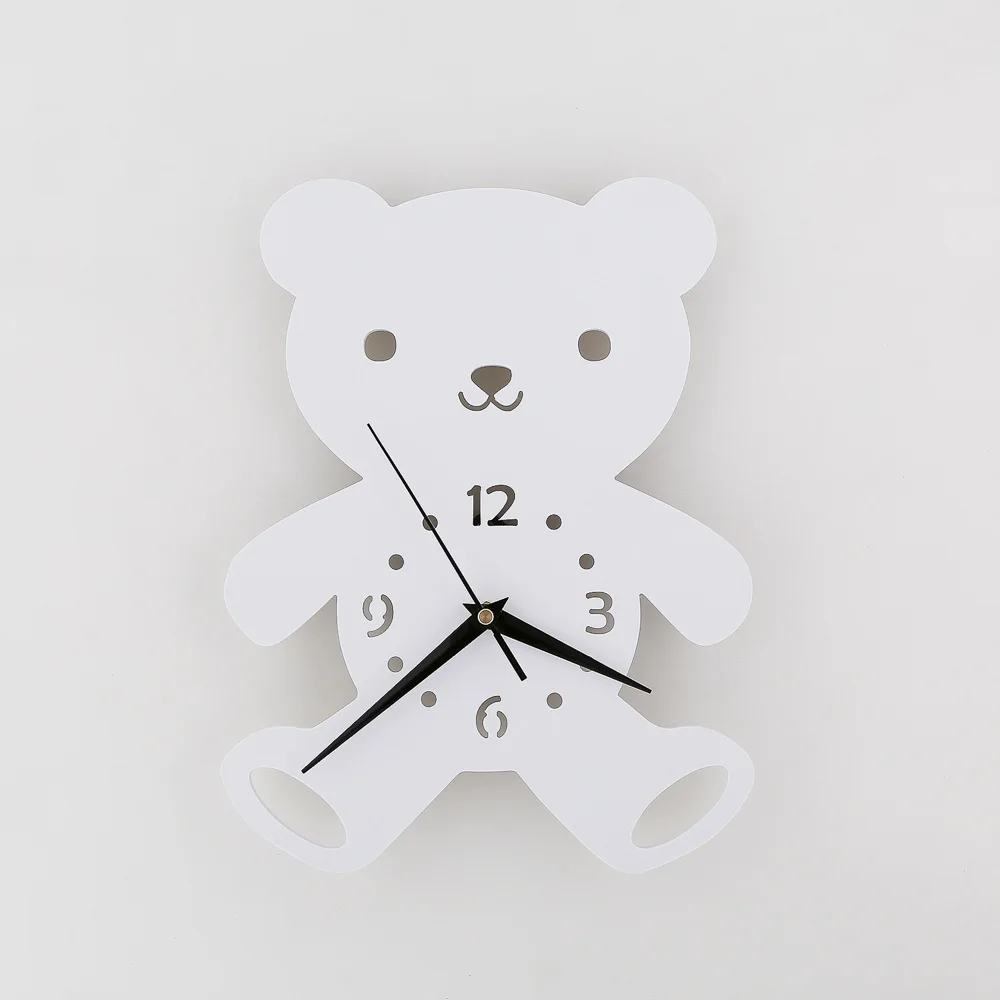 Европейские бесшумные настенные часы детская комната медведь креативный дизайн