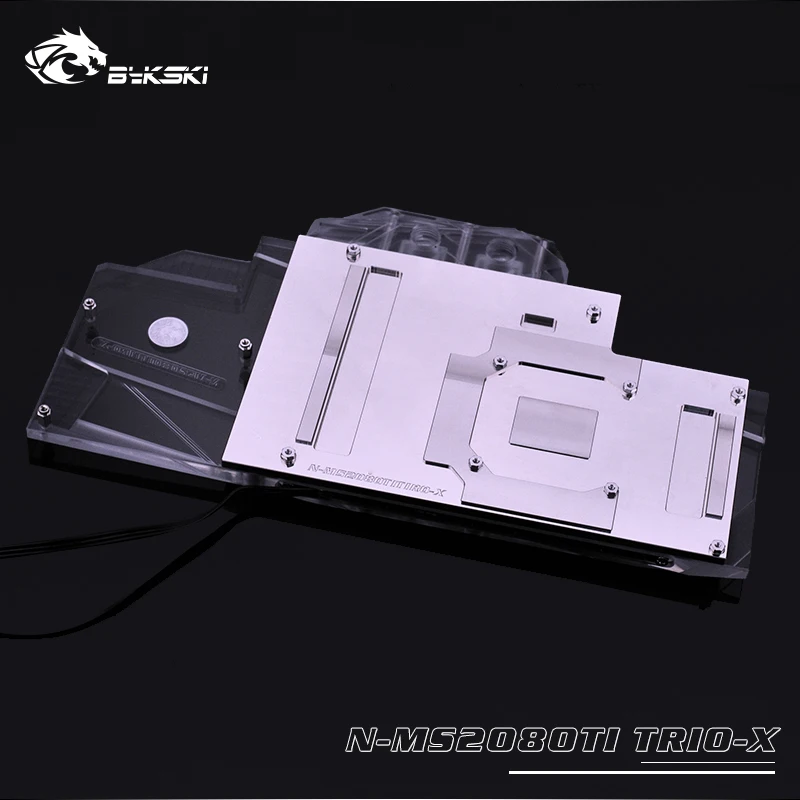 Bykski графический блок с полным покрытием для MSI RTX 2080Ti GAMING X TRIO графическая карта