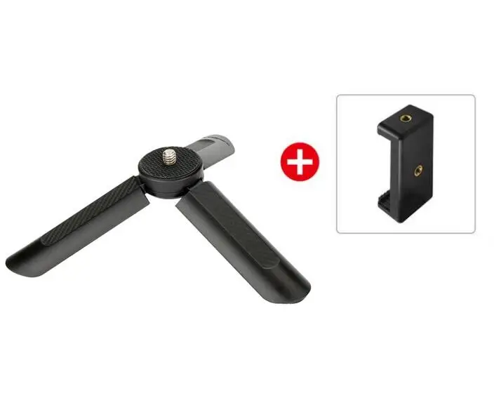 Мини-штатив Ulanzi для телефона, смартфона, видео, штатив с ручкой для DJI Osmo, карманный карданный стабилизатор для Gopro 7 6 5 4 Zhiyun Smooth 4 - Цвет: With phone clip