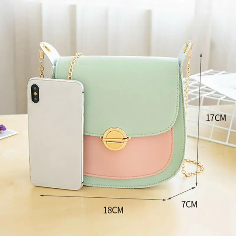 Новинка 2019 женская сумочка из искусственной кожи в Корейском стиле сумка через