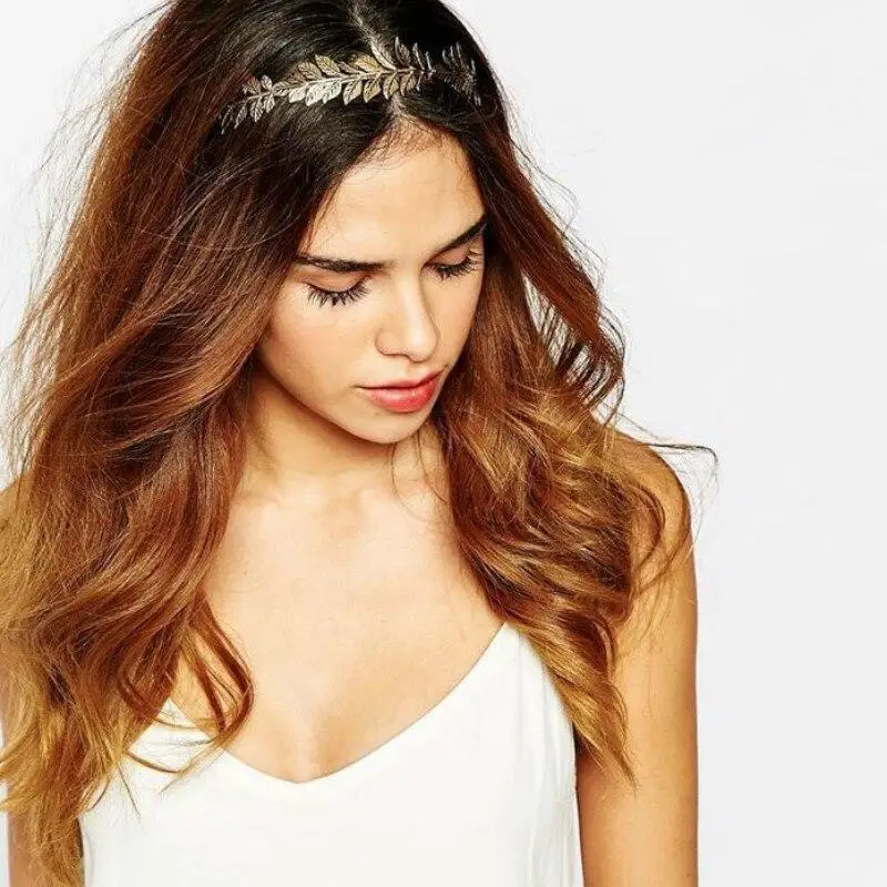 

Pearl Leaf Headband for Women Metal Hair Clips Wedding Party Ladies Barrette Fashion Styling Tools Headdress Hair Accessories