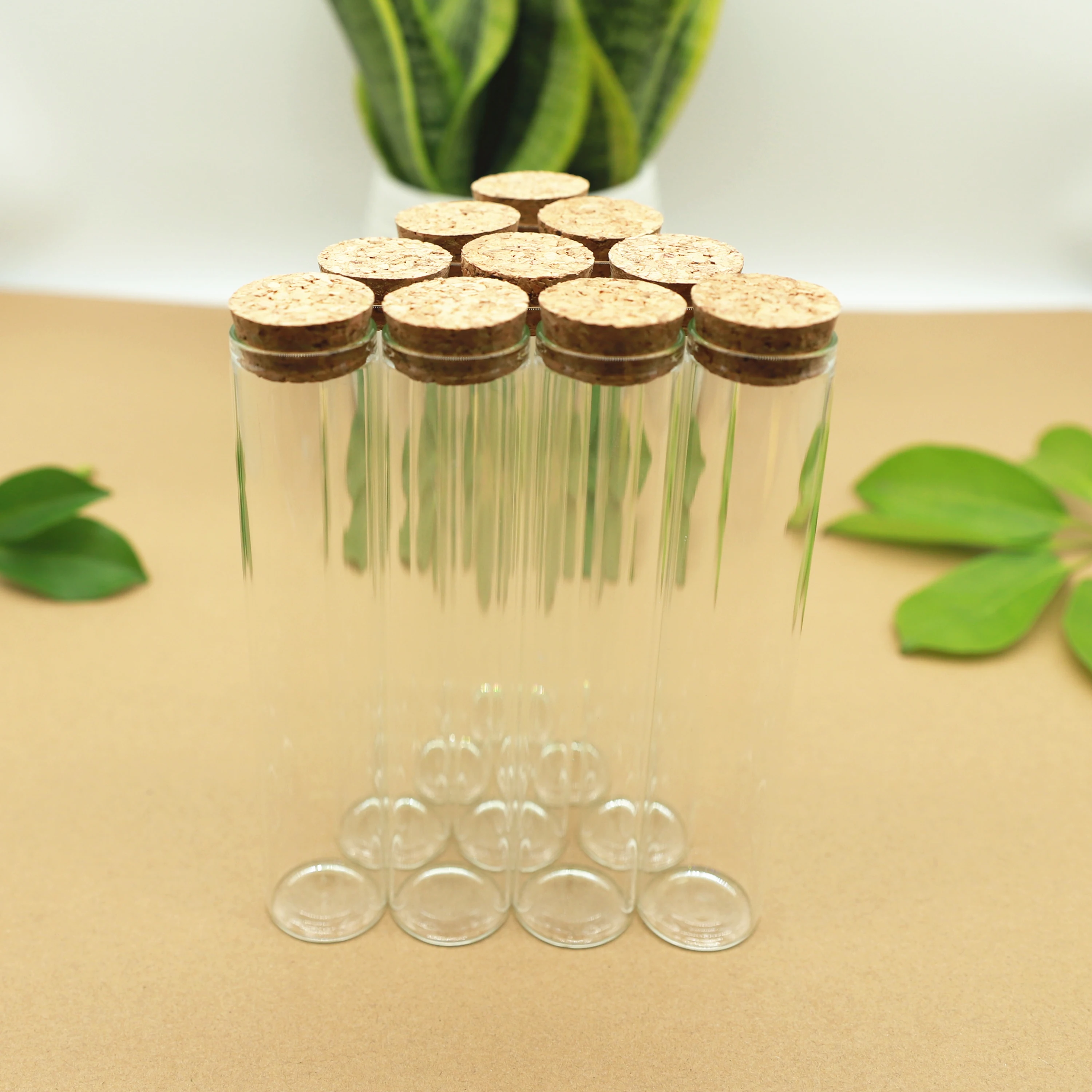 

24 Pieces Glass Bottle 30*150mm 80ml Cork Stopper Long Tube Spicy Storage Bottle Container Glass Jars Vials DIY Craft