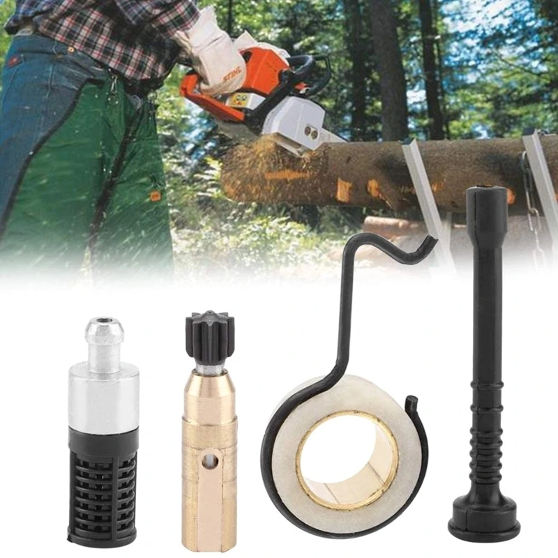 

Chainsaw Oil Pump Worm Gear Oil Pipe Filter Set Accessory Kits for STIHL MS 250 MS230 MS 210
