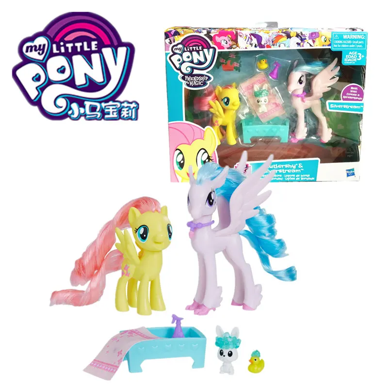My Little Pony Дружба пони набор B9160 две пони флуттеши Радуга Дэш ПВХ Фигурки девушки куклы - Цвет: E2583