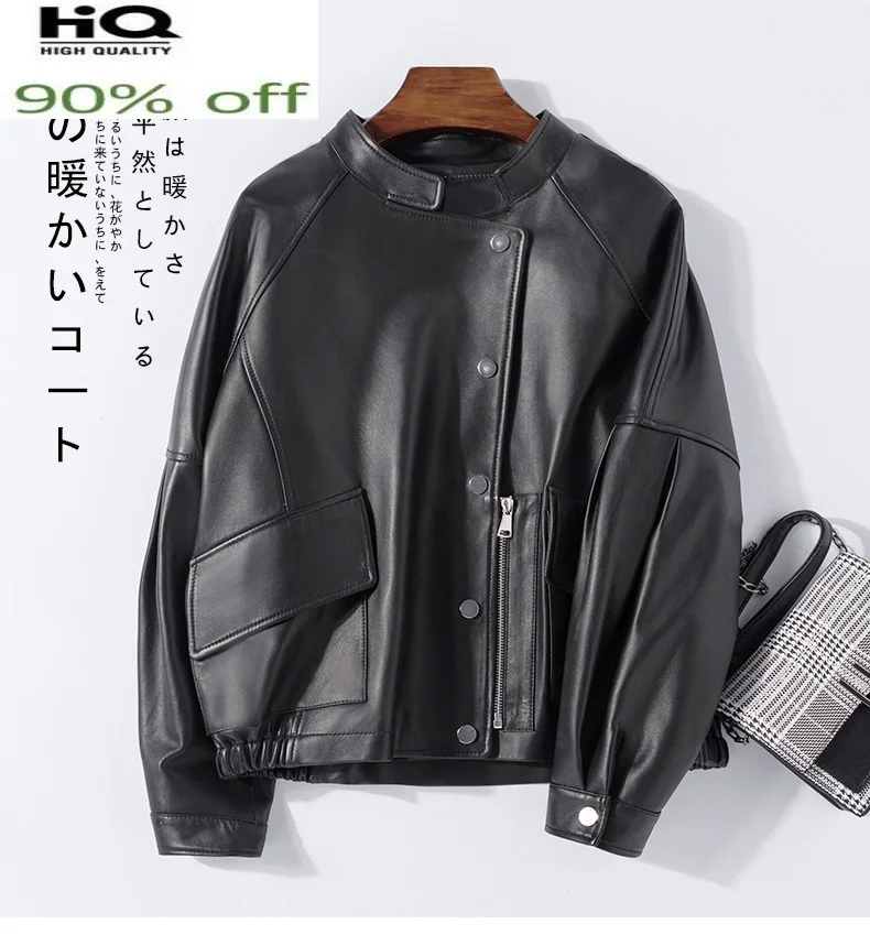 

Korean Genuine Leather Jacket Women Natural Sheepskin Coat Female Casual Women's Jackets Spring 2022 Chaquetas De Mujer 1