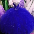 Женское вечернее платье Bealegantom, бальное платье ярко-синего цвета с кристаллами, 16 лет, для выпускного вечера, QD1276