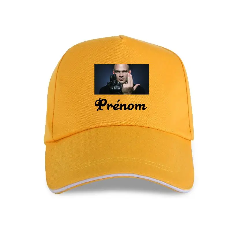 

New JUL Personnalise avec Prenom Baseball cap Col Rond BLANC 190G