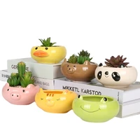 new potted plant succulent flowerpot personality mini lovely tray ceramic landscape round small balcony simple