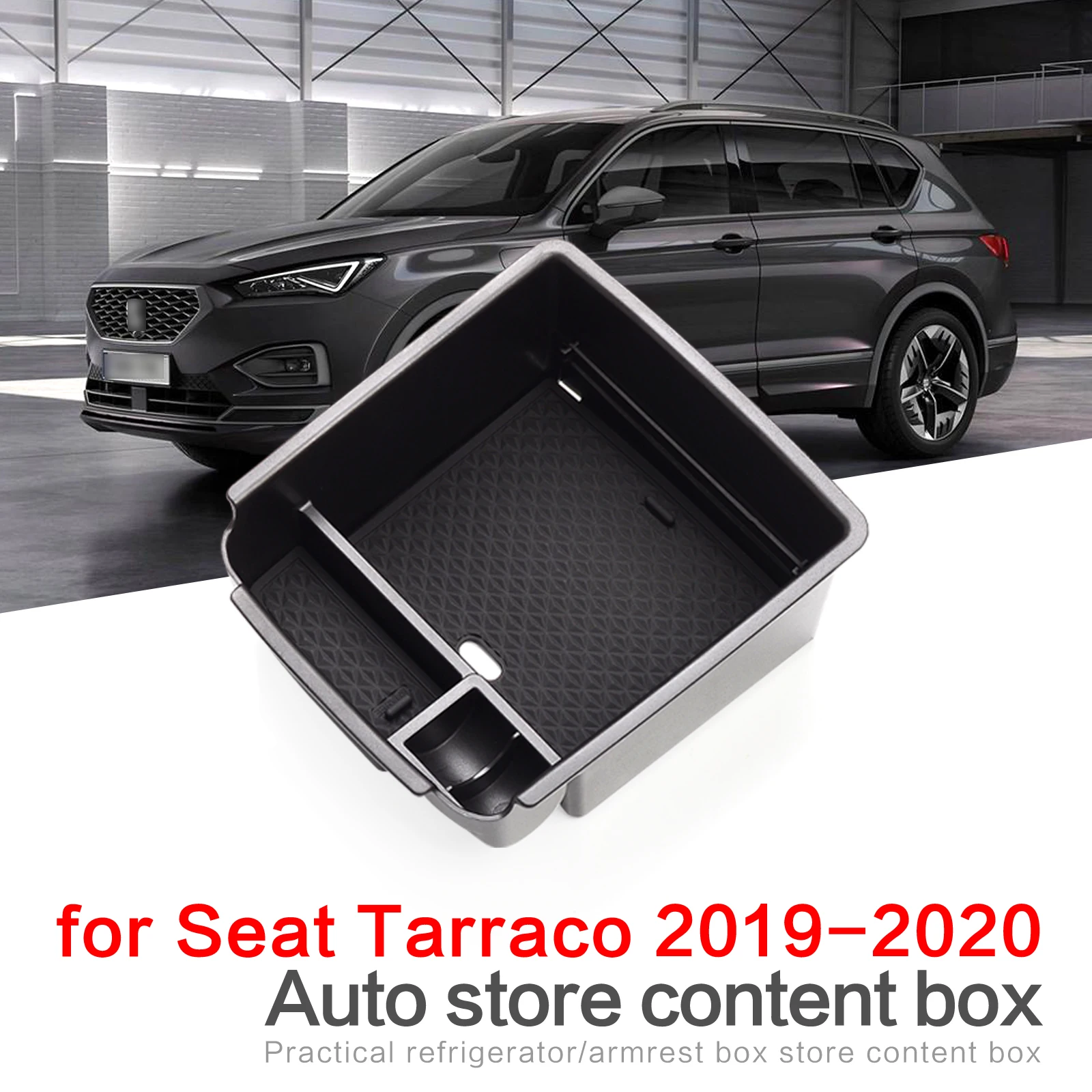 

Car Armrest Box Storage for Seat Tarraco 2019 - 2020 for Tiguan 2016 - 2020 Accessories Central Console Organizer Stowing