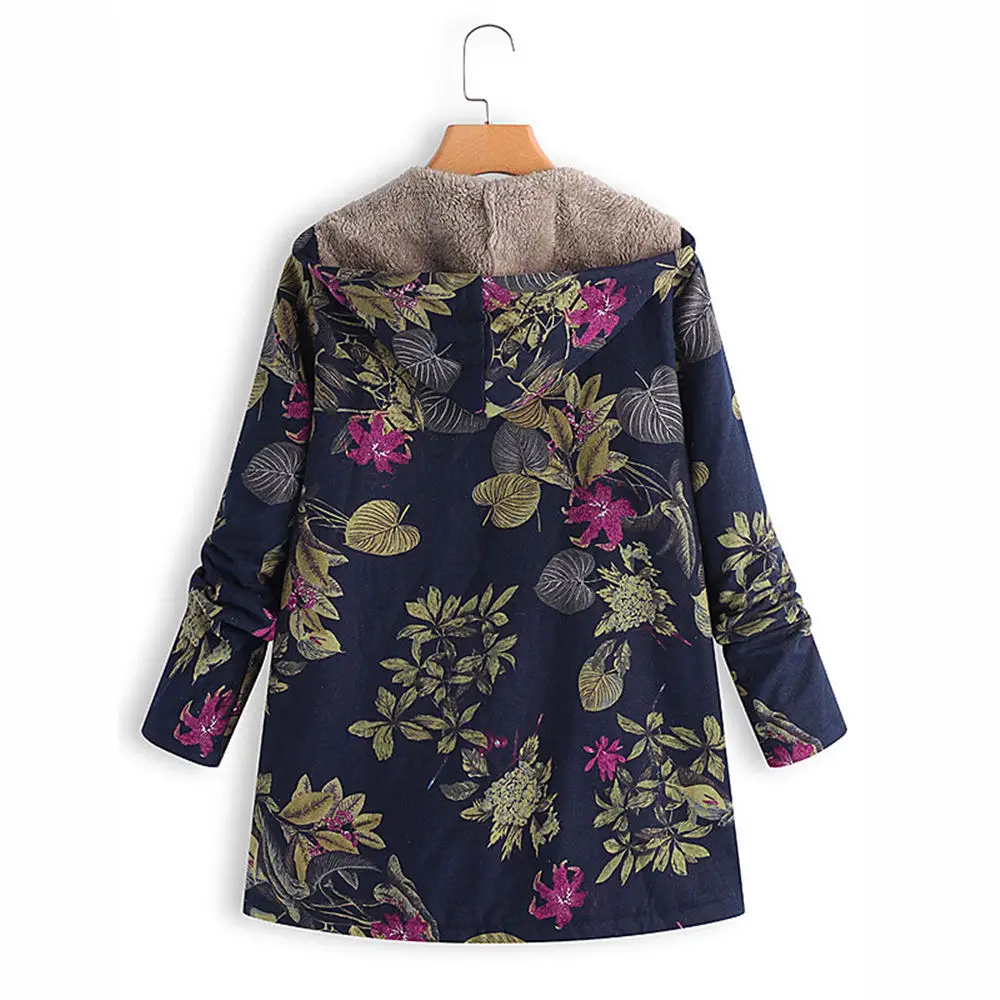 Boho флисовое пальто негабаритных 5XL плюшевый флисовый внутренний кардиган с капюшоном на молнии длинное пальто женские зимние поддельные меховые кардиганы куртка