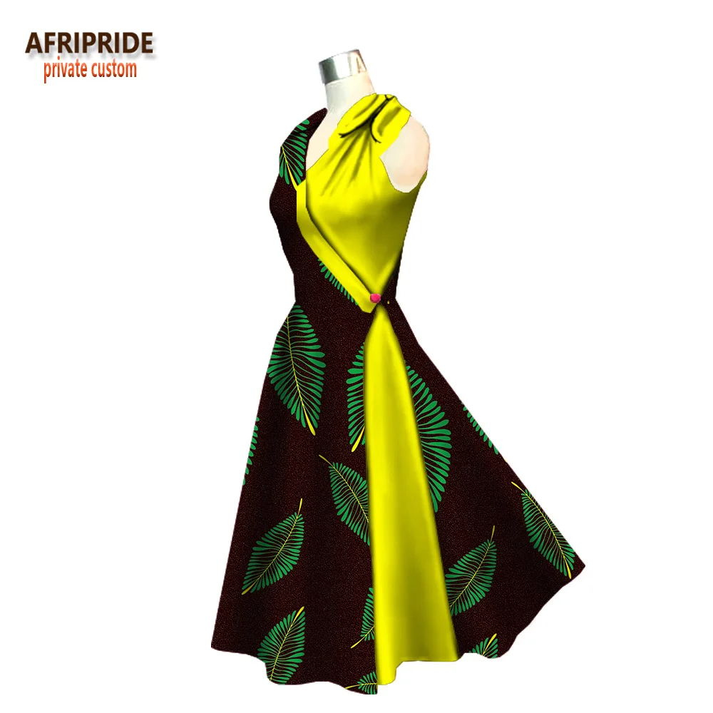 Повседневное платье с Африканским принтом для женщин AFRIPRIDE платья трубы длиной