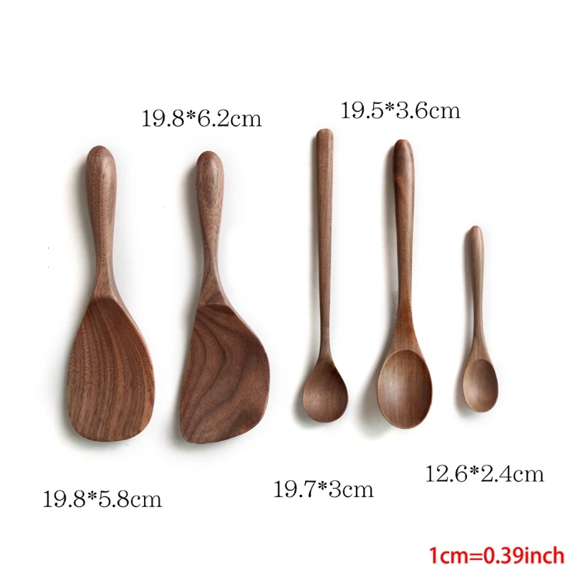 

Natural Wooden Spoon Fork Chopsticks Dinner Rice Soups Utensil Cereal Handmade Home Tableware Kicthen Dinnerware Cutlery