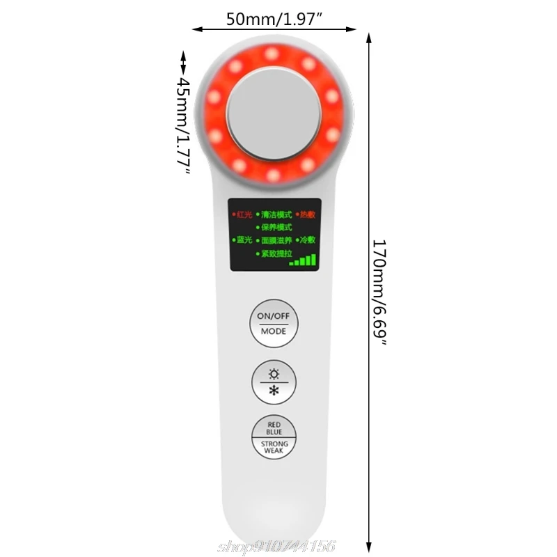 

Electric Cold / Hot Compress Iontophoresis Facial Beauty Device Rejuvenation Firming Face Skin Wrinkle Lifter M15 21 Dropship
