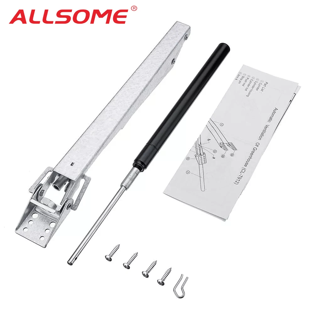 

ALLSOME Automatic Greenhouse Garden Window Opener Double Springs Heat Sensitive Barrier-free Automatic Induction Switch Device