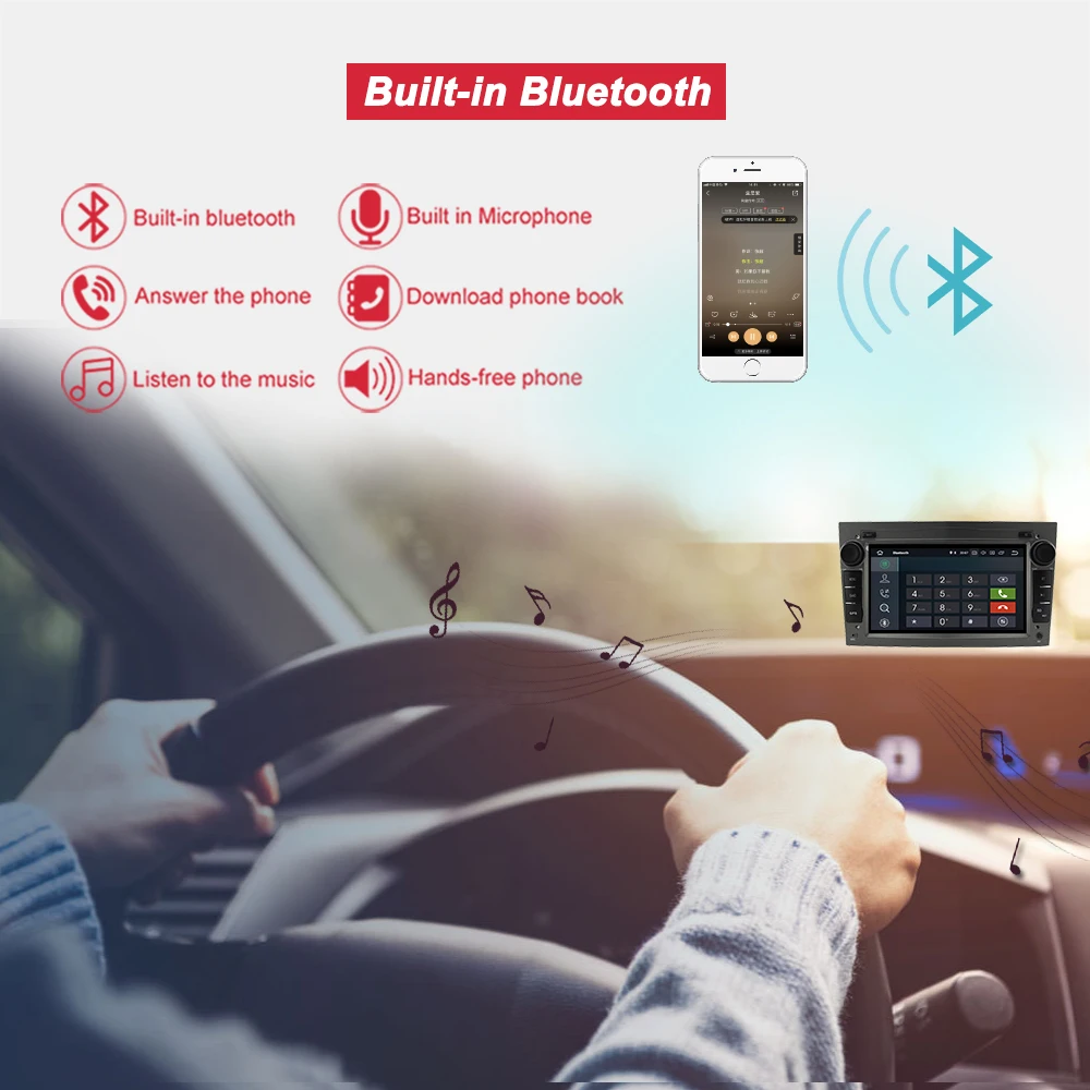 Bonroad 2Din Android 10,0 Автомобильный мультимедийный плеер для Opel Astra Vectra Antara Zafira Corsa радио gps Навигация стерео приемник
