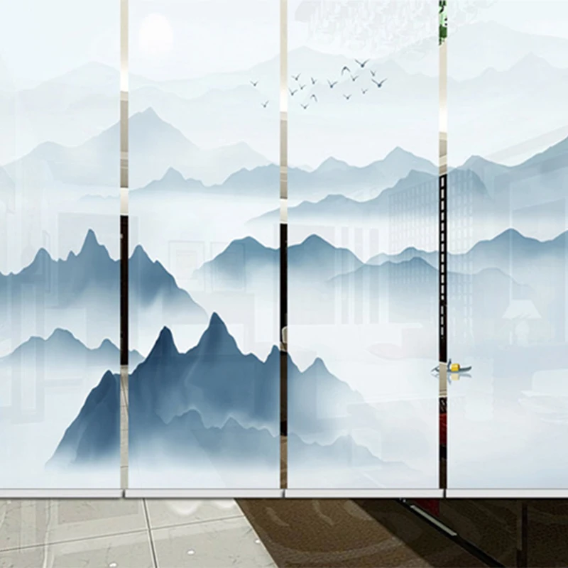 Новые китайские роликовые жалюзи для гостиной подвесной экран перегородка