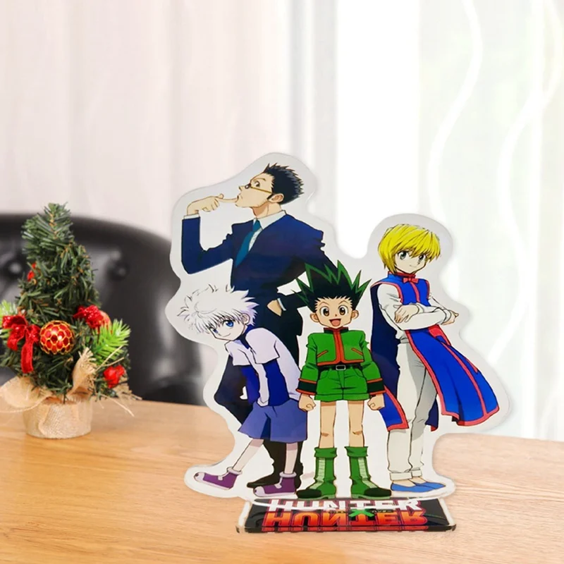 

Anime HUNTER X HUNTER Killua Irumi Kurapika Desk Acrylic Stand Character Model Plate Holder Desktop Decoration Stationery