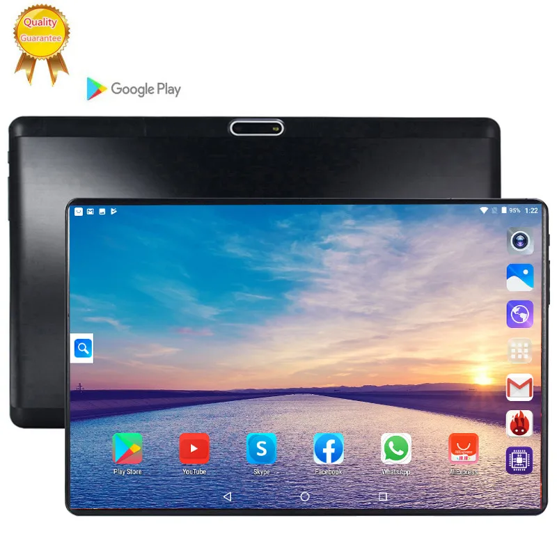 2.5D 10 дюймов планшетный ПК Android 9 0 Phablet 3g WCDMA 6G планшеты 6 ГБ ОЗУ 128 Гб ПЗУ