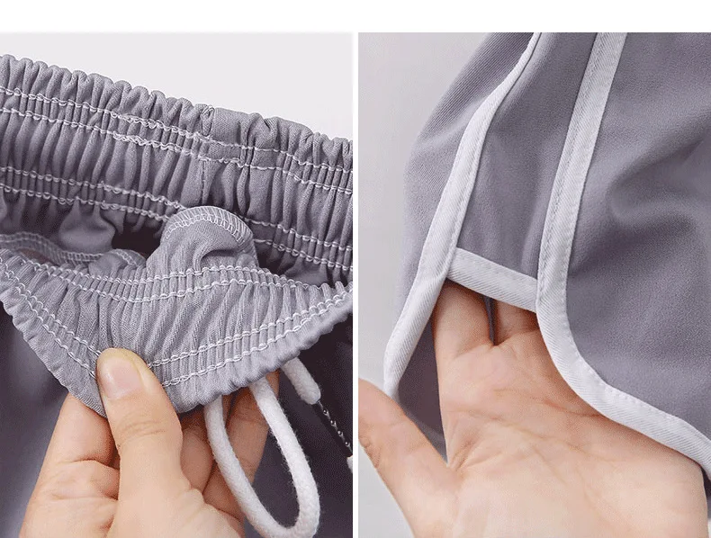 Шорты женские спортивные с эластичным поясом свободные однотонные