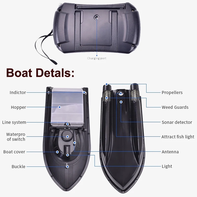 Модернизированная JABO 2CG 36A 20A 10A gps Sonar Авто возвратная лодка для доставки прикорма и оснастки 2,4 г gps Sonar рыболокатор приманка лодка(8 гнезд