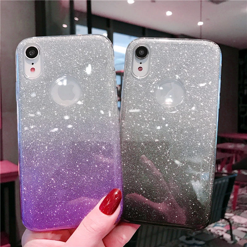Чехол с блестками для iphone X 10 XR XS MAX 7 8 6 6S Plus 5 5s SE | Мобильные телефоны и аксессуары
