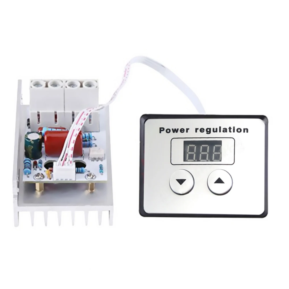 Электронный регулятор напряжения SCR 220 В переменного тока 10000 Вт цифровой