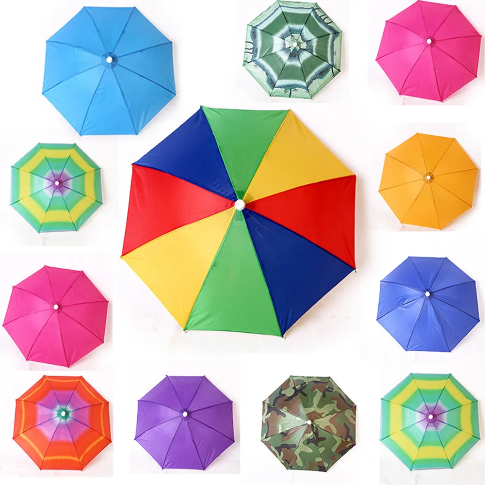 Зонт шляпа от солнца и дождя для мужчин женщин активного отдыха езды на