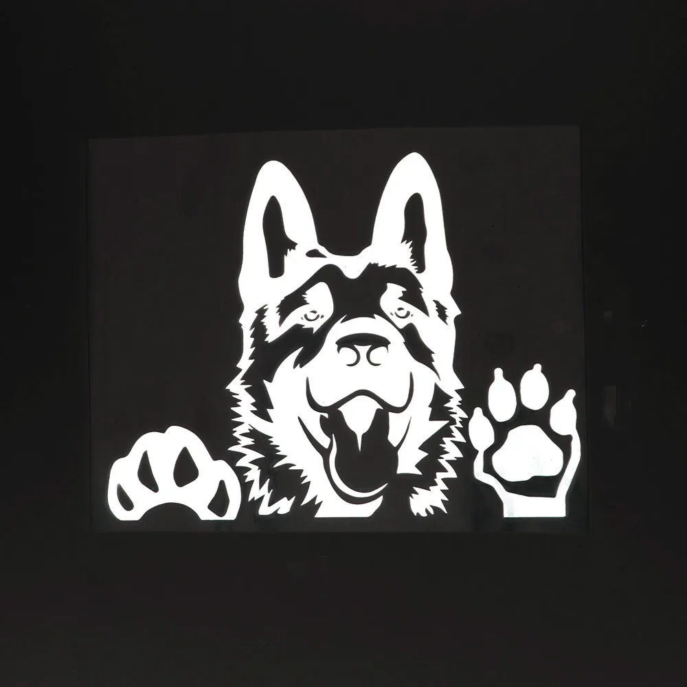 

Classic DesignGerman Shepherd Dog Vinyl Car Sticker Black/Silver CarWaterproof Auto Sunscreen Car Accessorieskk16*12cm