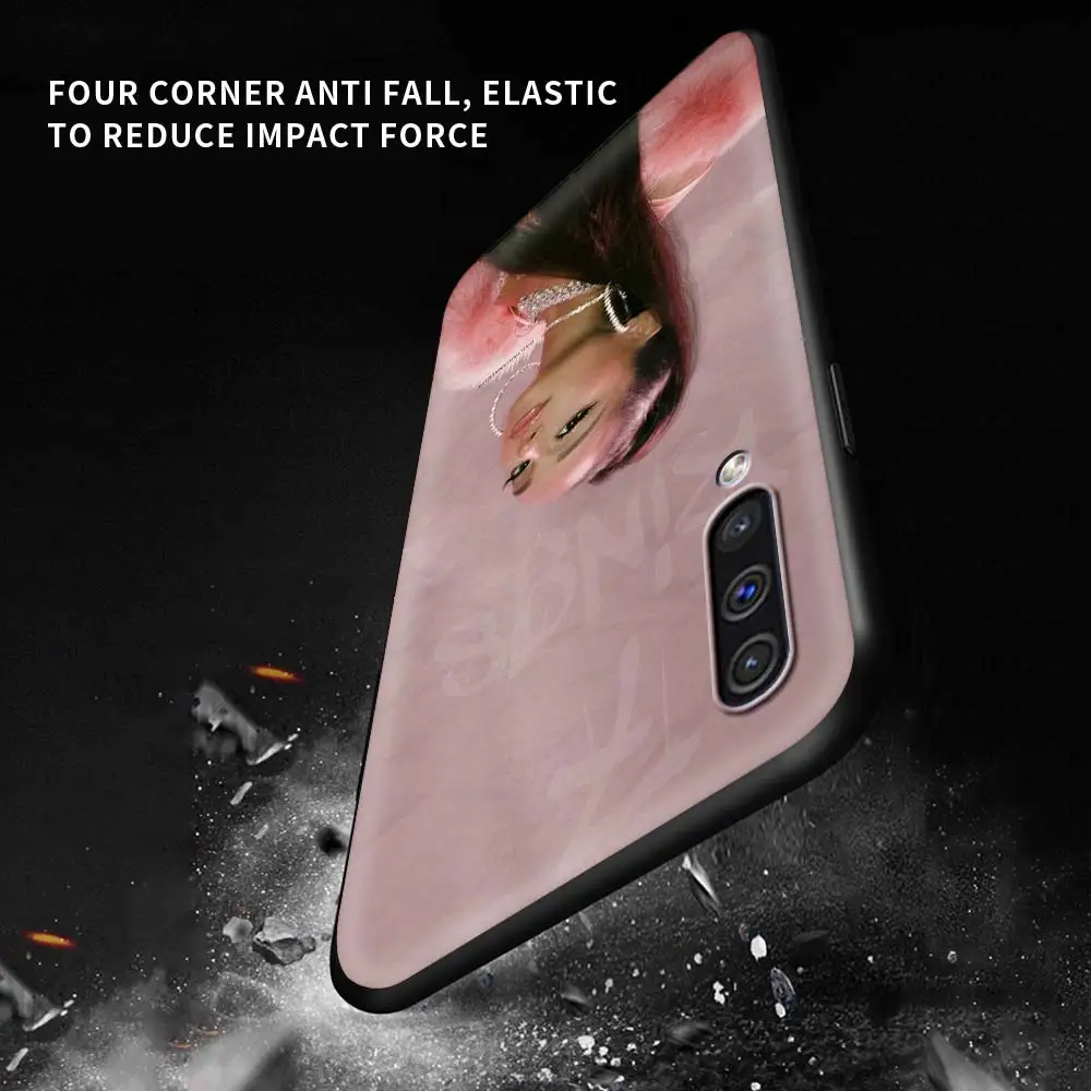 

Capa For Samsung Galaxy A50 A10 A20e A70 F41 A30 A21s A10s A7 A9 2018 M31 Prime Black Shells Phone Couqe Thank Ariana Grande